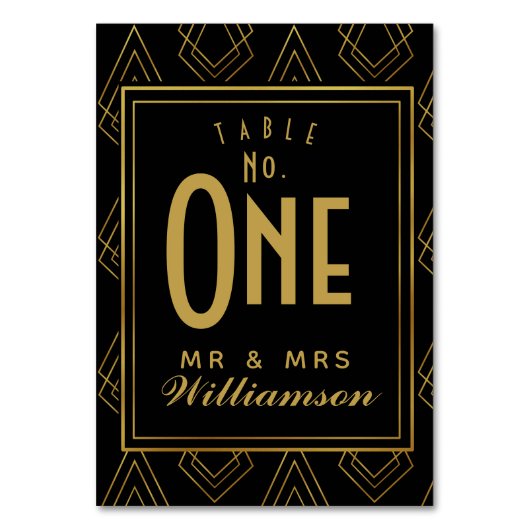 Art décoTable moderne Numéro de table mariage (Par défaut)