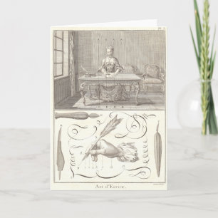 Art d'Ecrire Kunst van het schrijven Diderot Encyc Kaart