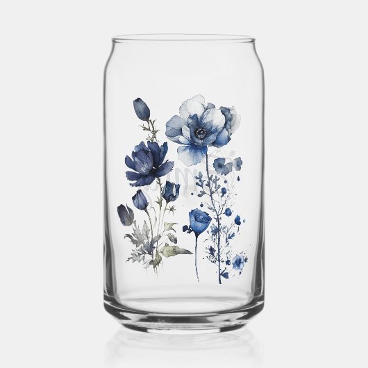 Art Delft bleu et blanc avec fleur sauvage (Recto)