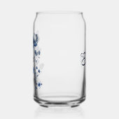 Art Delft bleu et blanc avec fleur sauvage (Gauche)