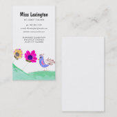 Art d'enfant, cartes de visite de professeur (Devant / Derrière)