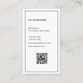 Art d'entreprise Abstrait | Carte de visite minima (Devant)