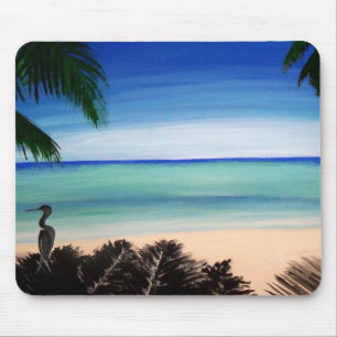 Art des Caraïbes tropical de tapis de souris d'île