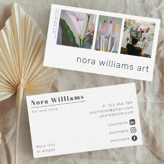 Art design artist designer foto Visitekaartje