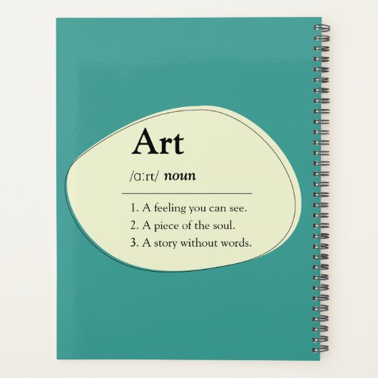 Art Dictionary Style Planner Notebook (Dos)