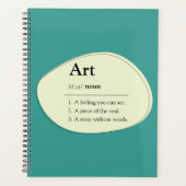 Art Dictionary Style Planner Notebook (Devant)