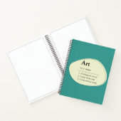 Art Dictionary Style Sketchbook Notebook Notitieboek (Binnen)