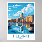 Art d'impression de voyage à Helsinki Art mural He (Devant)