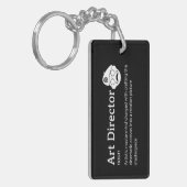 Art Director Definition - Grappige filmkunstenaar Sleutelhanger (Voorkant Links)