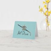 "Art Diva"-notiecards Kaart (Gele Bloem)