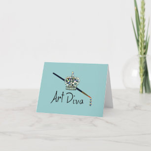 "Art Diva"-notiecards Kaart