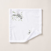 Art d'oiseau de Catbird gris (Gant de toilette)