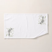 Art d'oiseau de Catbird gris (Serviette à main)