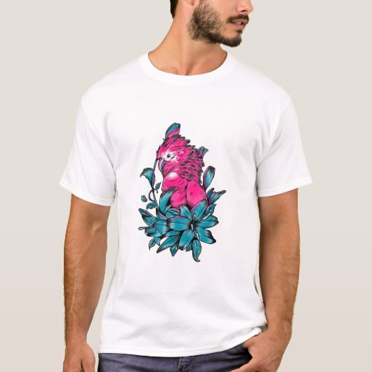 art d'oiseau sauvage et perroquet amusant sweat - (Devant)