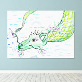 Art dragon de mer toile étirée Imprimer (Insitu (Plancher de Bois))