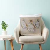 ART DU BUG d'horloges anciennes sur coussin (Chaise)