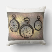ART DU BUG d'horloges anciennes sur coussin (Verso)