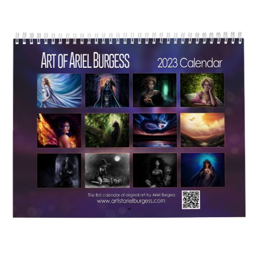 Art du calendrier Ariel Burgess 2023 (Dos)