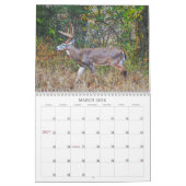 Art du calendrier photographique des cerfs sauvage (Mar 2026)
