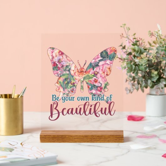 Art du mot papillon auto-inspiré (Mariage)