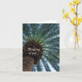 Art Du Palmier Penser À Votre Carte (Fleur jaune)