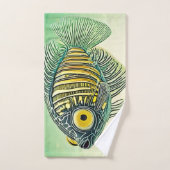 Art du poisson stylisé (Serviette à main)