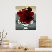 Art Effect Strawberry still Poster (Keuken)