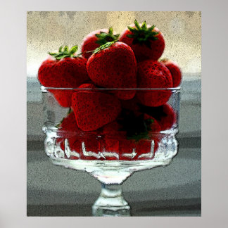 Art Effect Strawberry still Poster