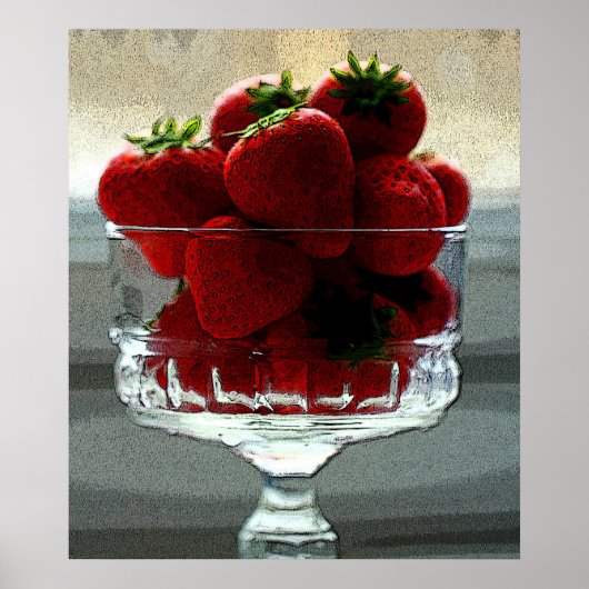 Art Effect Strawberry still Poster (Voorkant)