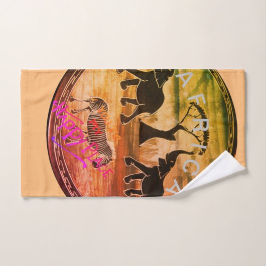 Art Eléphant Africain (Serviette à main)