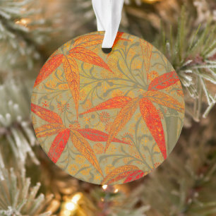 Art en bambou terrestre Imprimer orange