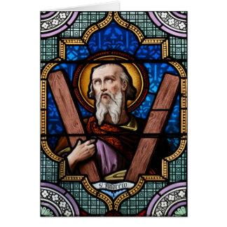 Art en verre souillé de St Andrew (apôtre Andrew)
