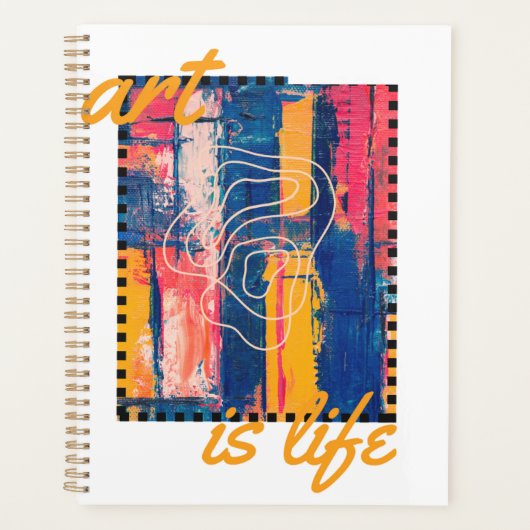 Art est vie stylisé Beau planificateur (Devant)