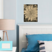 ART ET DESIGN D'AFFICHE À IMPRESSION DE FEUILLE D' (In situ (chambre))