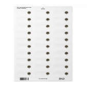 ART ET DESIGN ÉTIQUETTE DE ADRESSE (Feuille entière)