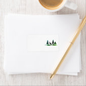 Art et design Étiquette de adresse de Noël (En situation)