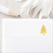 Art et design Étiquette de adresse de Noël (En situation)