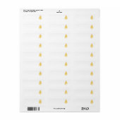 Art et design Étiquette de adresse de Noël (Feuille entière)
