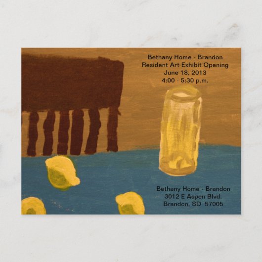 Art Exhibit Briefkaart (Voorkant)