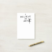 Art Fairy: Ik geloof in kunst Post-it® Notes (Op bureau)