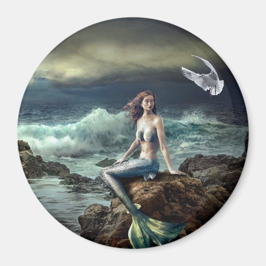 Art Fantastique Conte de Fées Sirène Aimant (Devant)