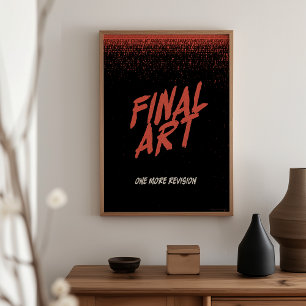 Art final - Affiche de film d'horreur vintage