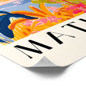 Art Flamant rose rose, Poster Floral Henri Matisse (Coin)