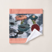 Art floral abstrait  (Gant de toilette)