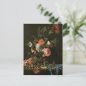 Art Floral avec carte postale Rose (Debout devant)