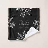 Art Floral Blanc (Gant de toilette)