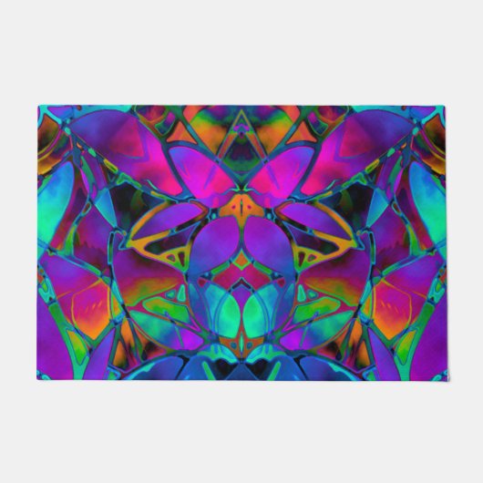 Art floral de fractale de tapis de porte (Devant)