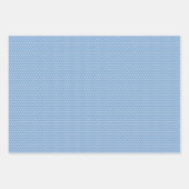 Art Floral Feuille Classique Motif Sur Bleu Clair (Devant 3)