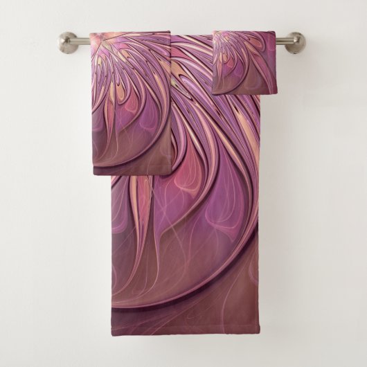 Art floral fractal moderne abstrait couleurs de ba (En situation)