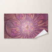 Art floral fractal moderne abstrait couleurs de ba (Serviette à main)